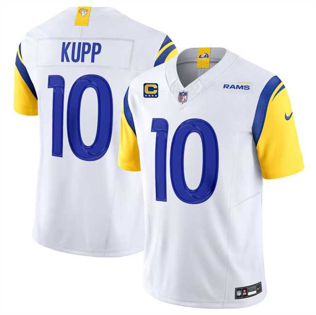 Men & Women & Youth Los Angeles Rams #10 Cooper Kupp White 2024 F.U.S.E With 4-Star C Patch Vapor Untouchable Limited Alternate Stitched Jersey->los angeles rams->NFL Jersey